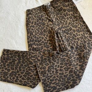 Brown Leopard Print Women’s Pants
